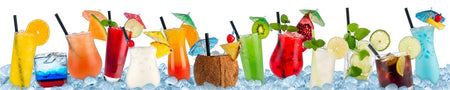 Küchenrückwand Bunte Cocktails