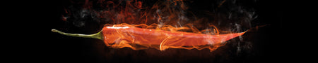 Küchenrückwand Scharfe Chili Flamme
