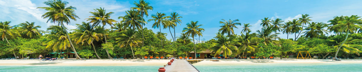 Küchenrückwand Tropischer Palmenstrand