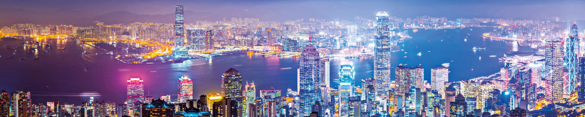 Küchenrückwand Skyline bei Nacht