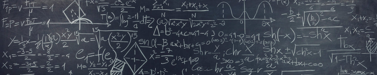 Küchenrückwand Kreidetafel mit Matheformeln