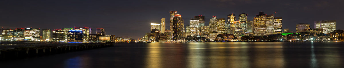 Küchenrückwand Stadtpanorama am Wasser