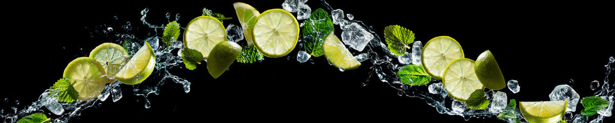 Küchenrückwand Limetten & Minze