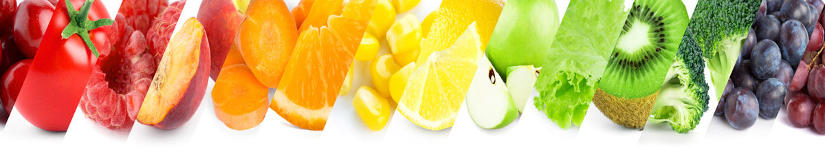 Küchenrückwand Buntes Obst & Gemüse