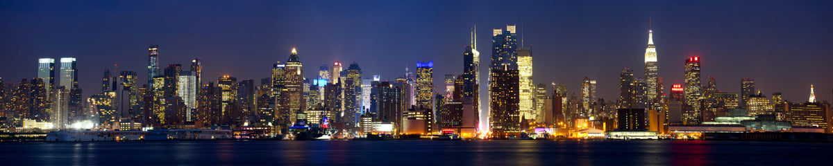Küchenrückwand Stadtlichter am Wasser
