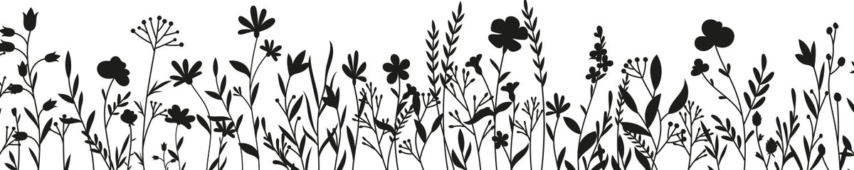 Küchenrückwand Minimal Art Blumen