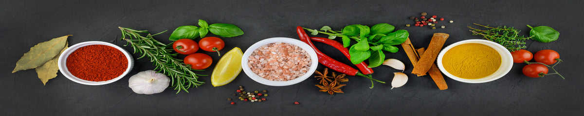 Küchenrückwand Gewürze und Kräuter