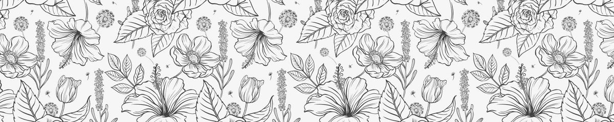 Küchenrückwand Blumen Muster