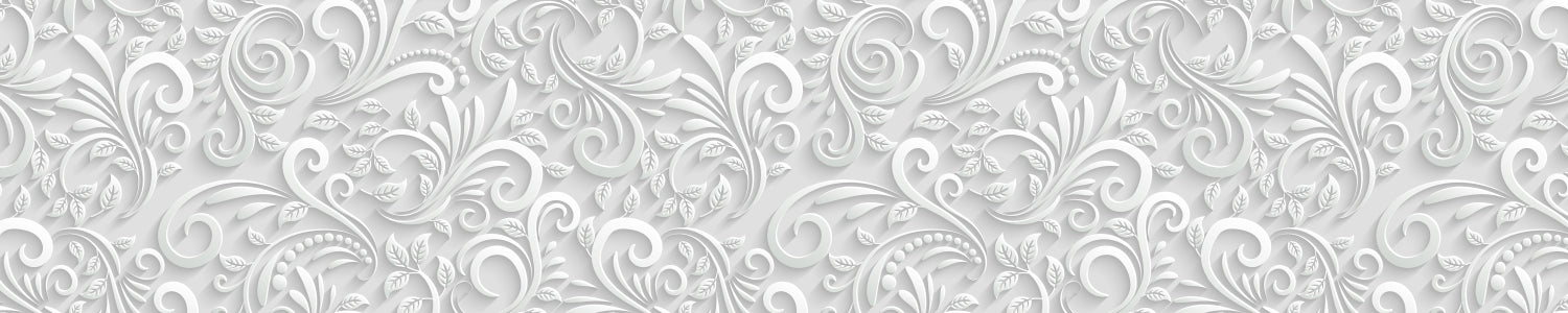 Küchenrückwand Weißes Ornament