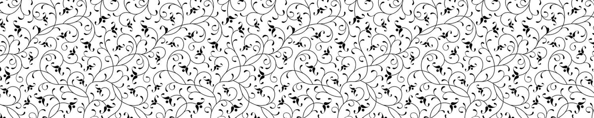 Küchenrückwand Schwarz Weiß Ornament