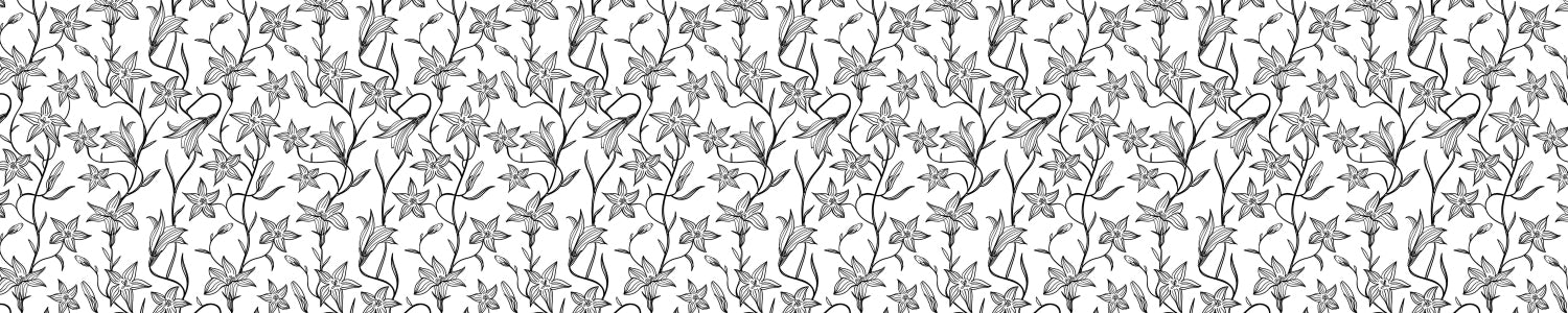 Küchenrückwand Minimalistisches Blumenmotiv