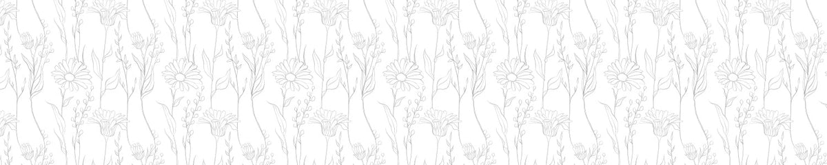 Küchenrückwand Zartes Blumenmuster