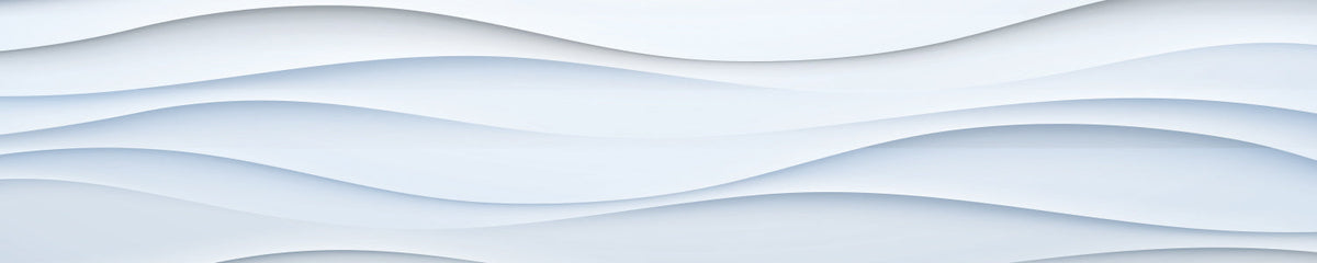 Küchenrückwand Weiß 3D Wellen Design