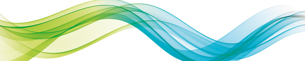 Küchenrückwand Blau Grün Wellen Design