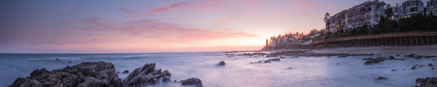 Küchenrückwand Meeresküste bei Sonnenuntergang