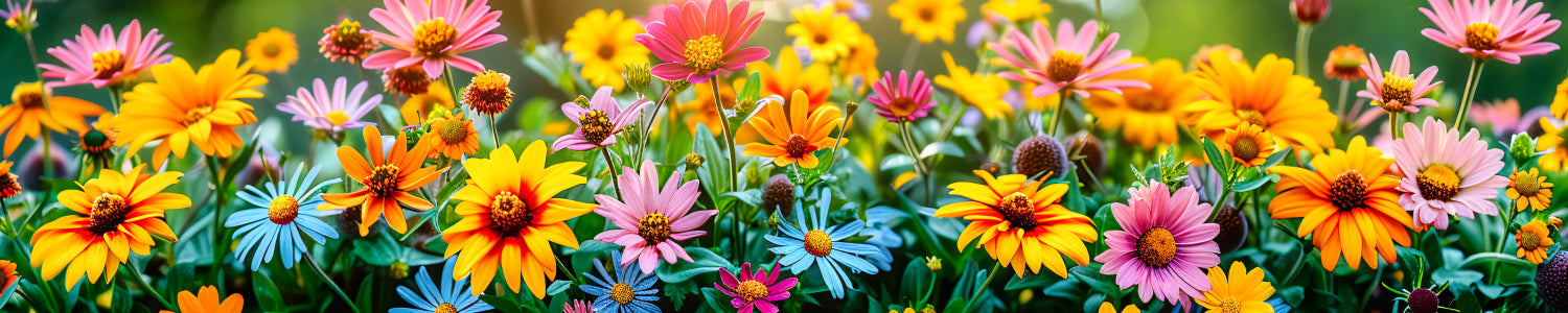 Küchenrückwand Bunte Blumenwiese