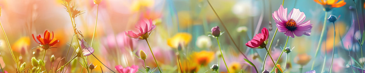 Küchenrückwand Bunte Blumenwiese