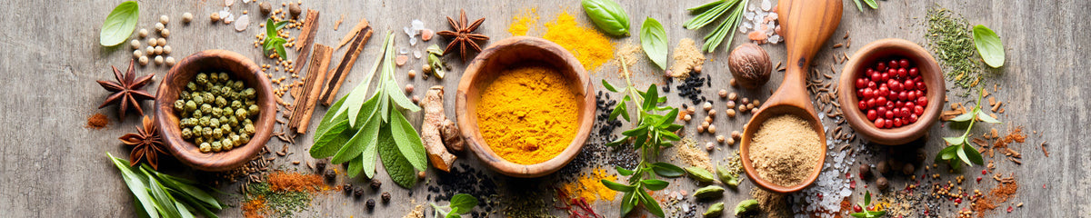 Küchenrückwand Gewürze und Kräuter