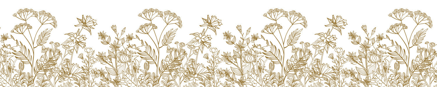 Küchenrückwand Florales Linienmuster