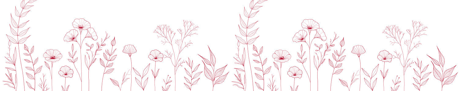 Küchenrückwand Minimalistische Blumenzeichnung