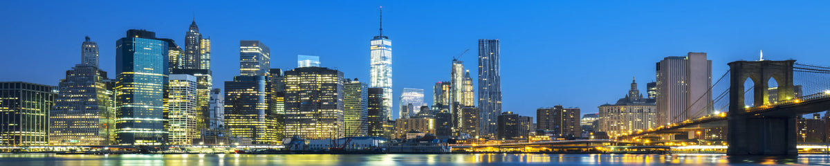 Küchenrückwand Skyline bei Nacht