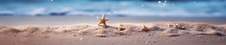 Küchenrückwand Seesterne am Strand