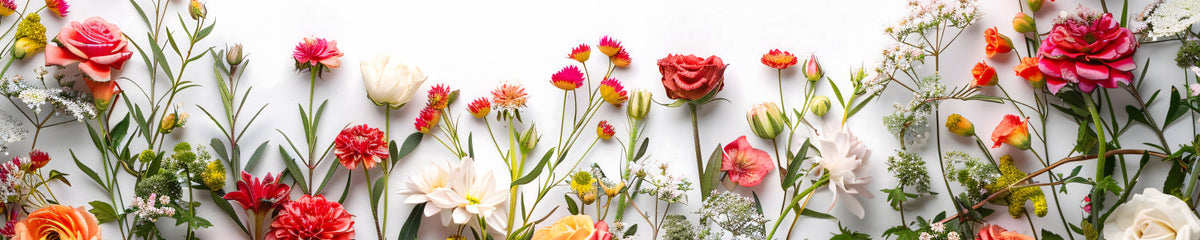 Küchenrückwand Bunte Blumen