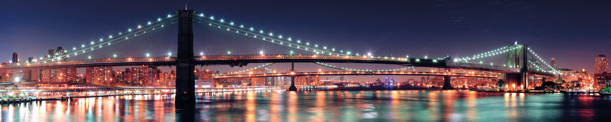 Küchenrückwand Brücke bei Nacht
