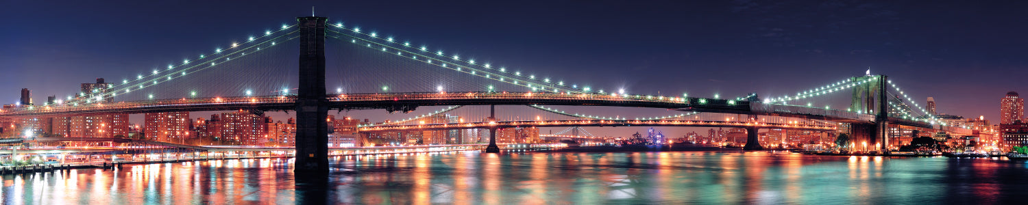 Küchenrückwand Brücke bei Nacht