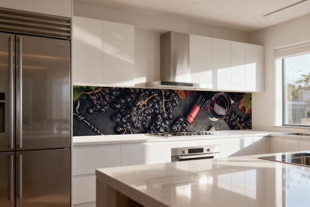 Küchenrückwand Wein & Trauben