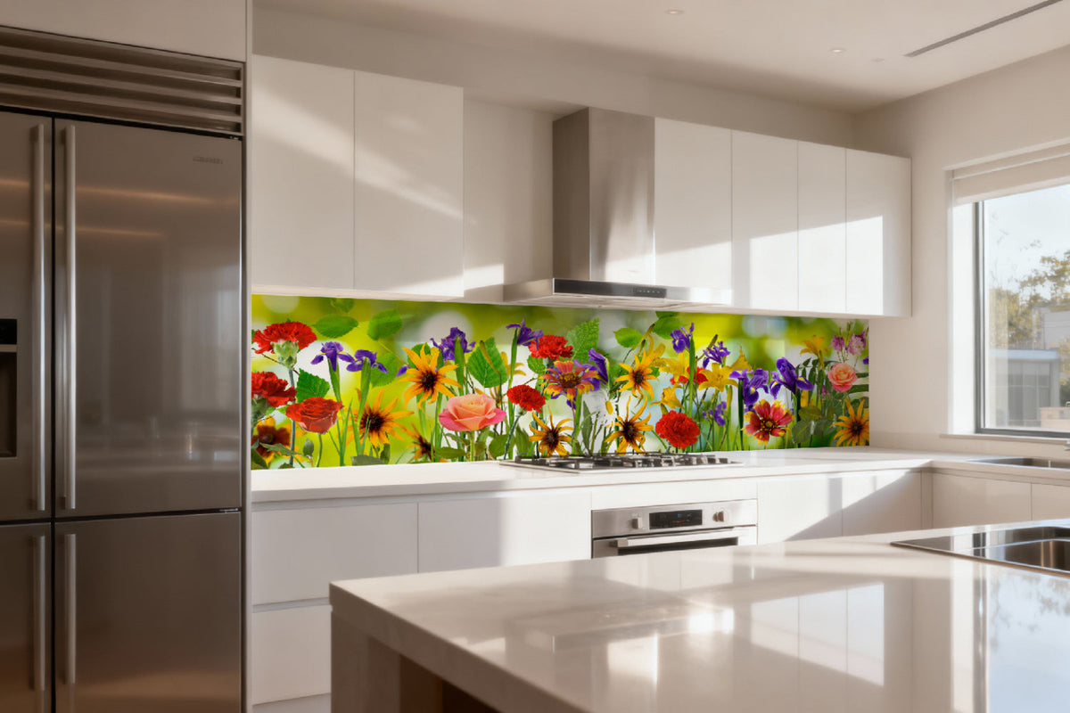Küchenrückwand Frühlingsblumen