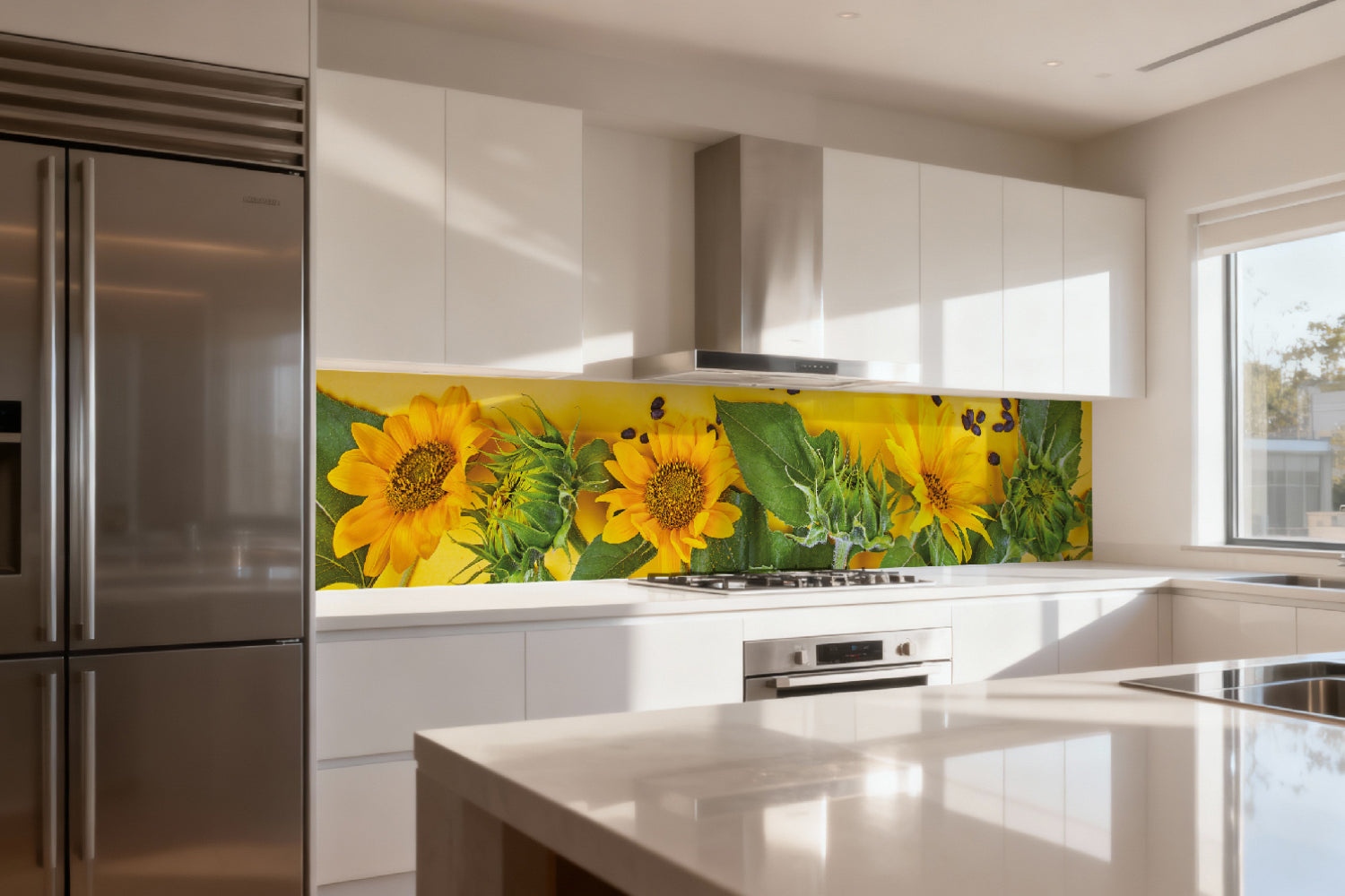 Küchenrückwand Sonnenblumen