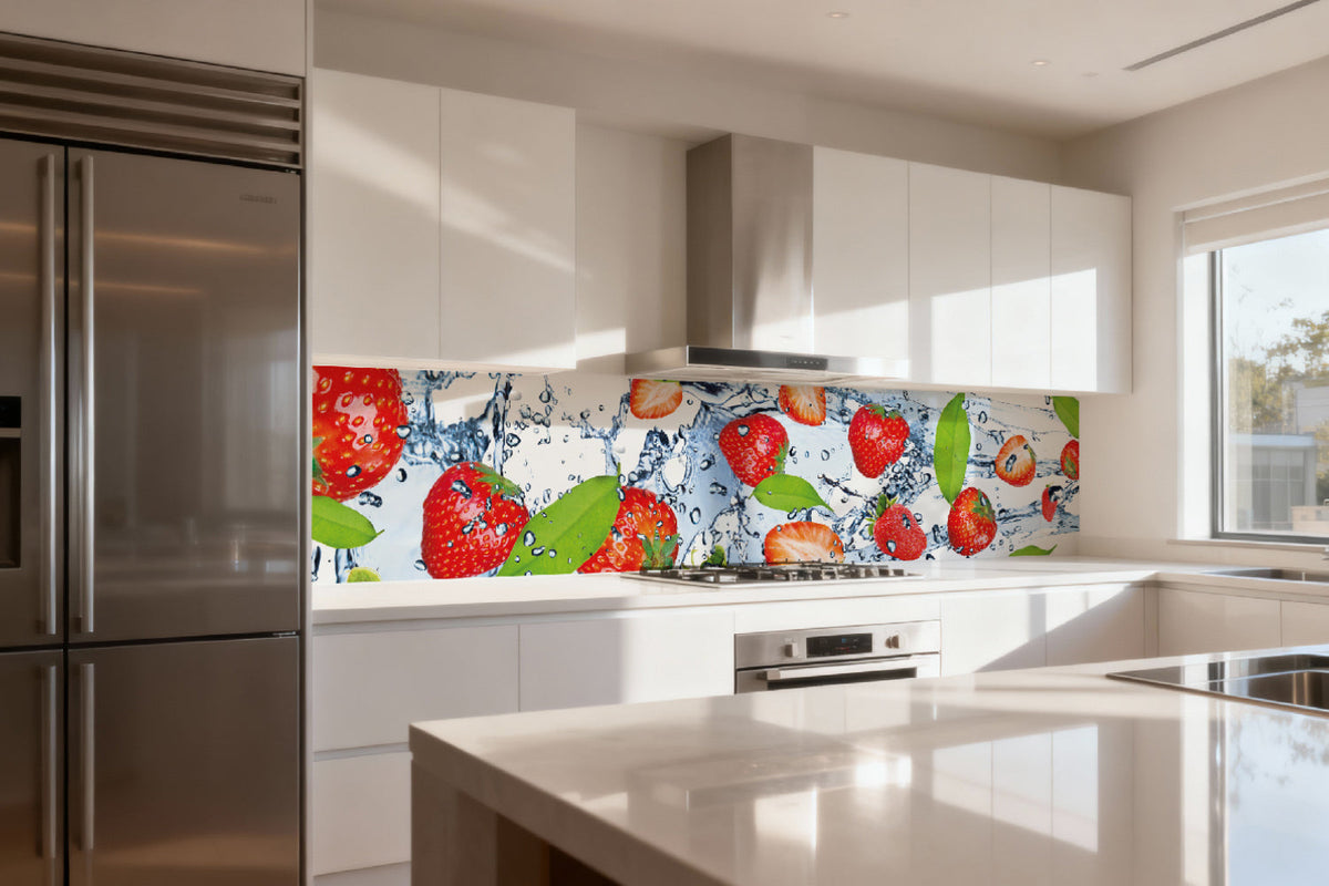 Küchenrückwand Erdbeeren Splash