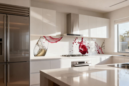 Küchenrückwand Wein Splash