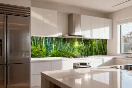 Küchenrückwand Bambuswald