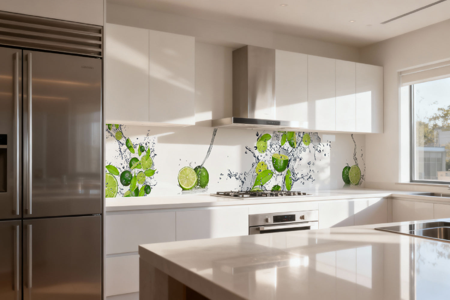 Küchenrückwand Limetten Splash