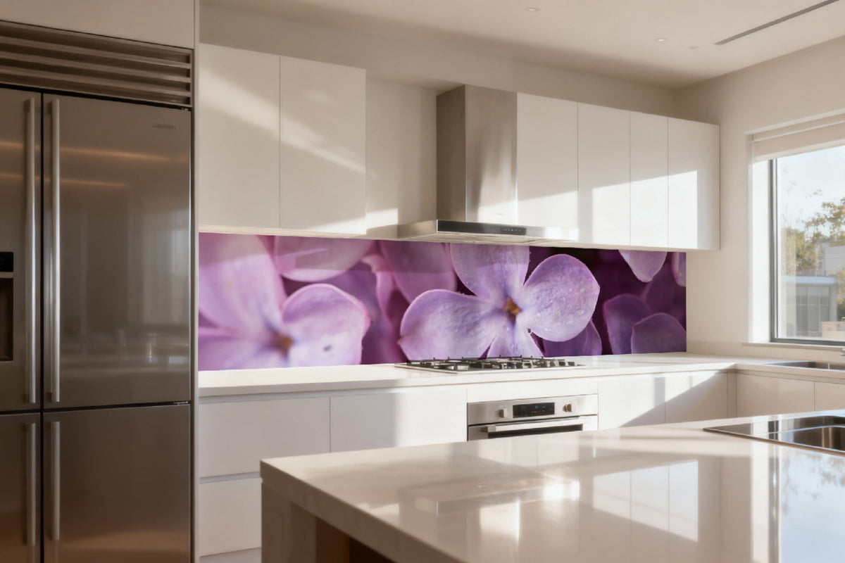 Küchenrückwand Fliederblüte Nahaufnahme