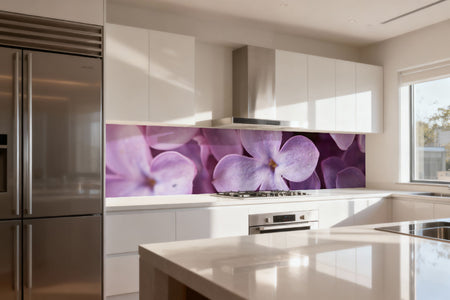 Küchenrückwand Fliederblüte Nahaufnahme