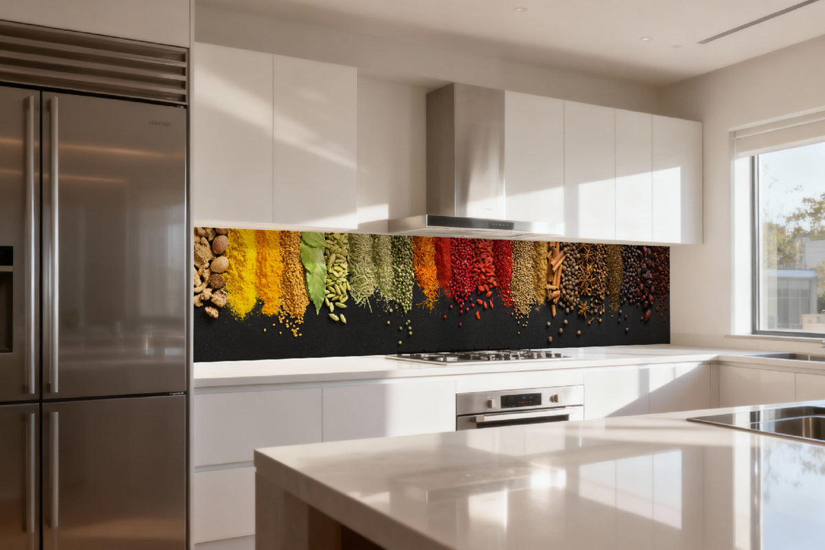 Küchenrückwand Bunte Gewürze