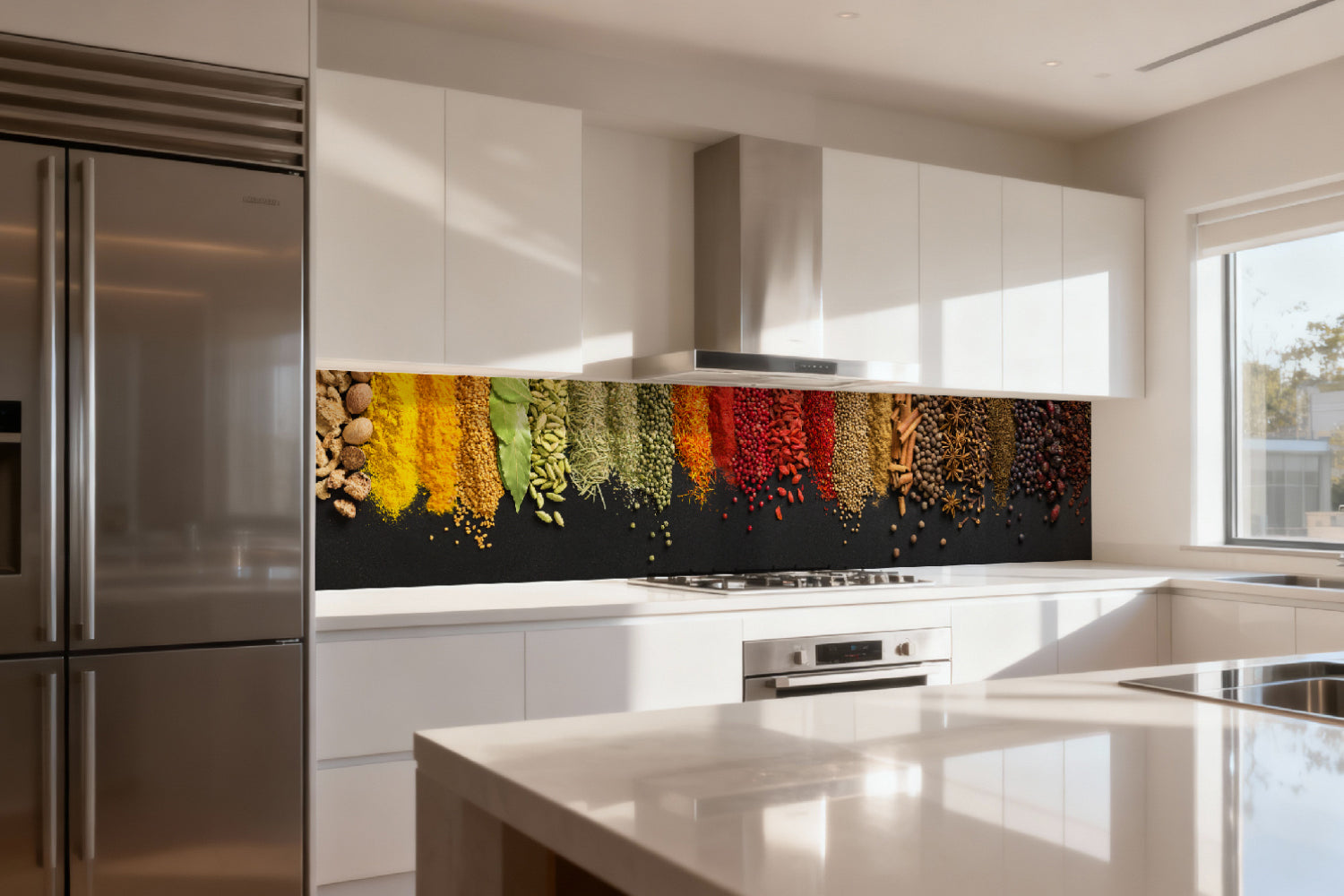 Küchenrückwand Bunte Gewürze