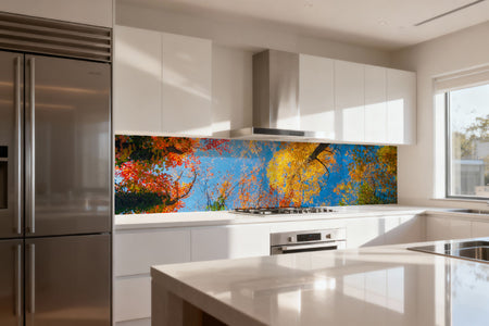 Küchenrückwand Bunte Herbstbäume