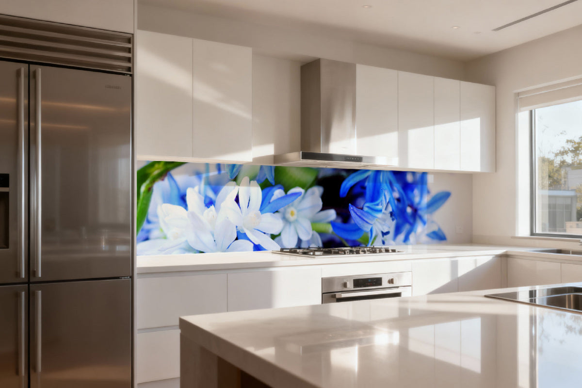 Küchenrückwand Blüten