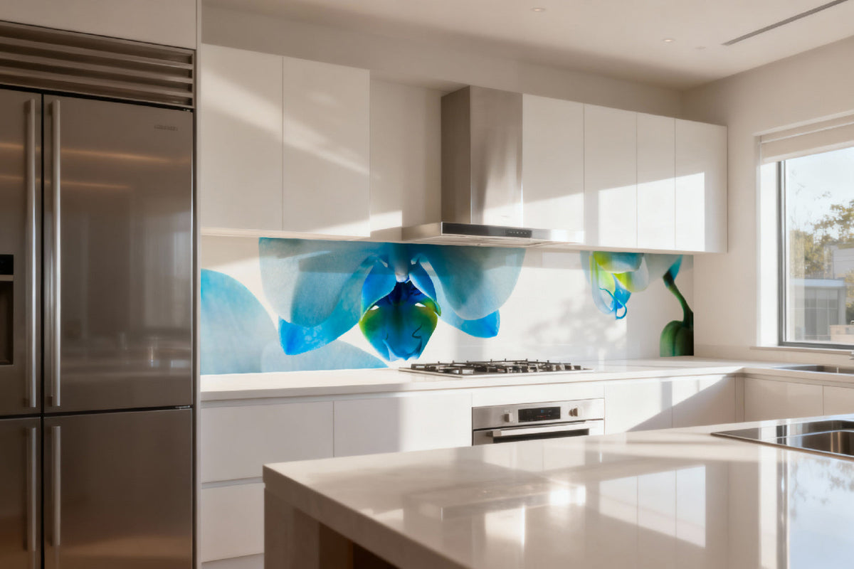 Küchenrückwand Orchideenlicht