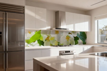 Küchenrückwand Blütenzauber
