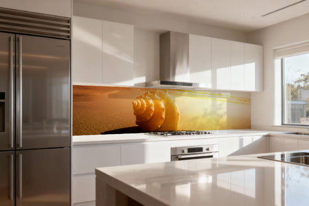 Küchenrückwand Sonnenuntergang am Strand