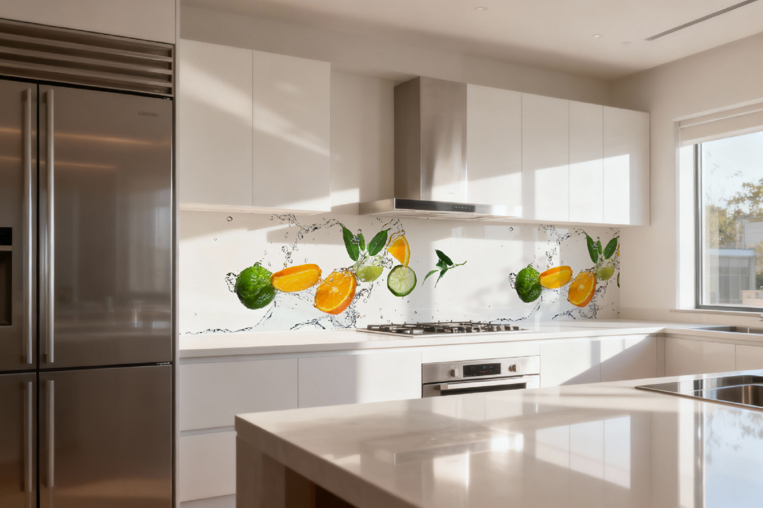 Küchenrückwand Zitrus Splash