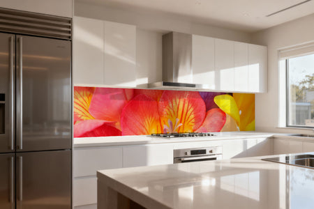 Küchenrückwand Blumen Design