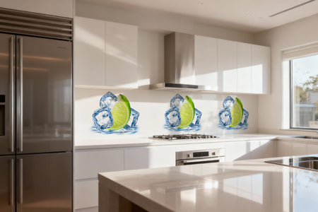 Küchenrückwand Limette & Eis