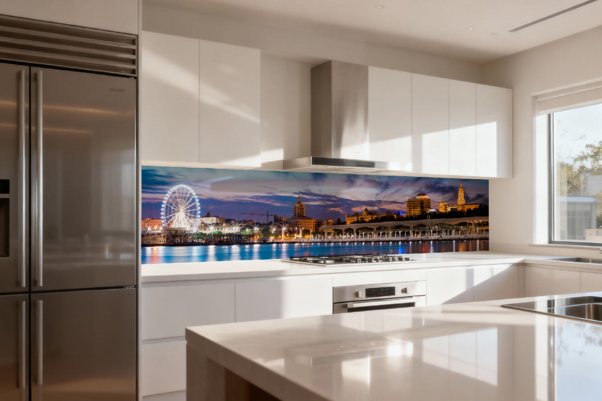 Küchenrückwand Stadt am Meer