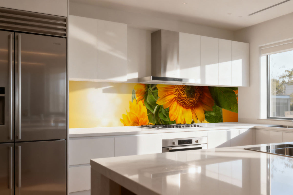 Küchenrückwand Sonnenblume Gelb